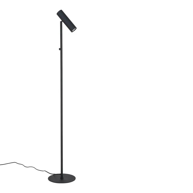 Lampa Podłogowa MEBLIVA Paris Nowoczesna, Metal - Czarna