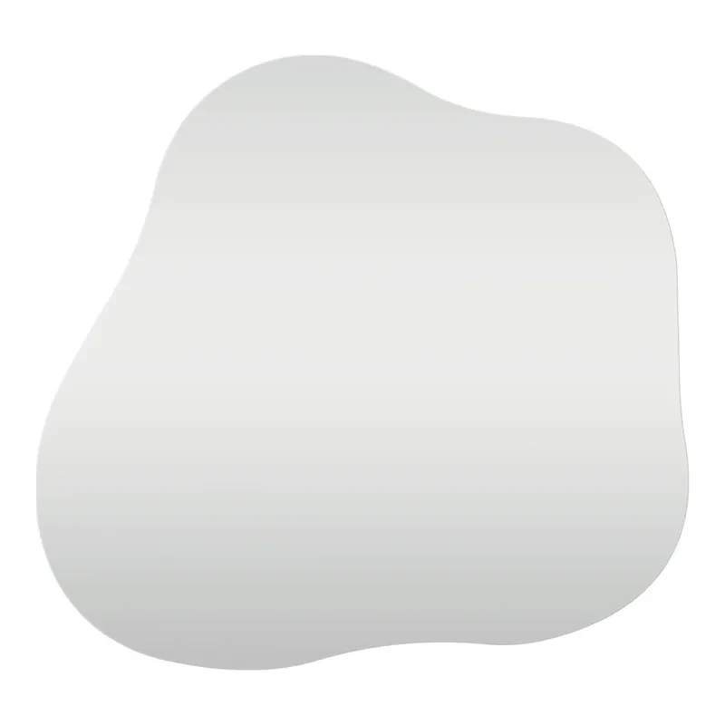 Lustro MEBLIVA Palermo 50x55cm Aluminium - Srebrny