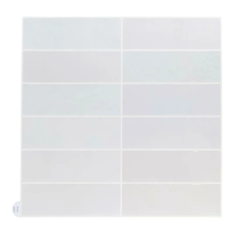 Płytki Samoprzylepne MEBLIVA Easy Stick 3D - 4 szt., 30,5x30,5 cm - Białe