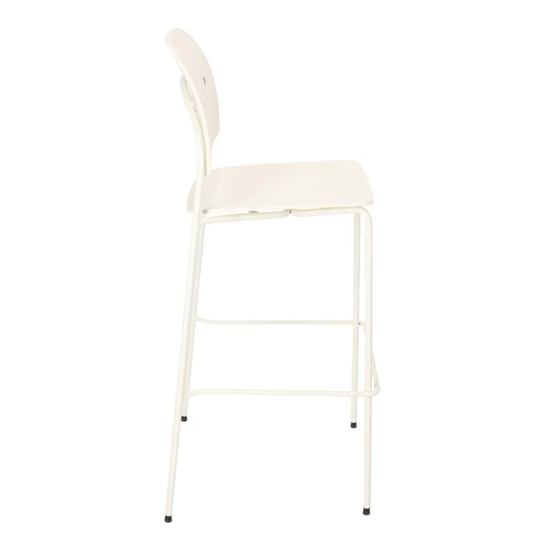 Hoker Barowy MEBLIVA Ravio 75cm, Minimalistyczny Design - Kremowy