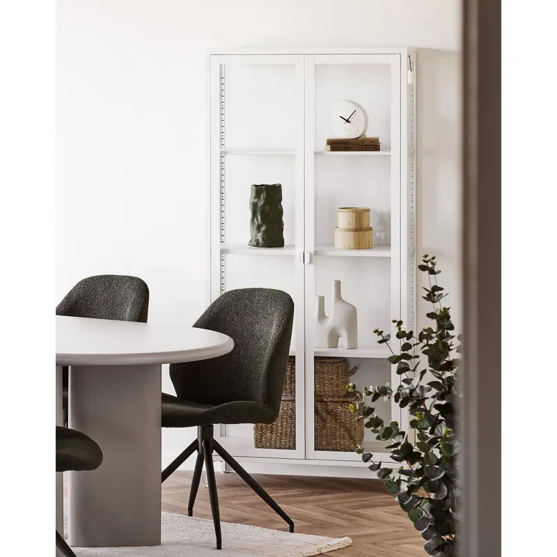 Wazon MEBLIVA Natu Ceramiczny, Okrągły 25,5 cm - Zielony