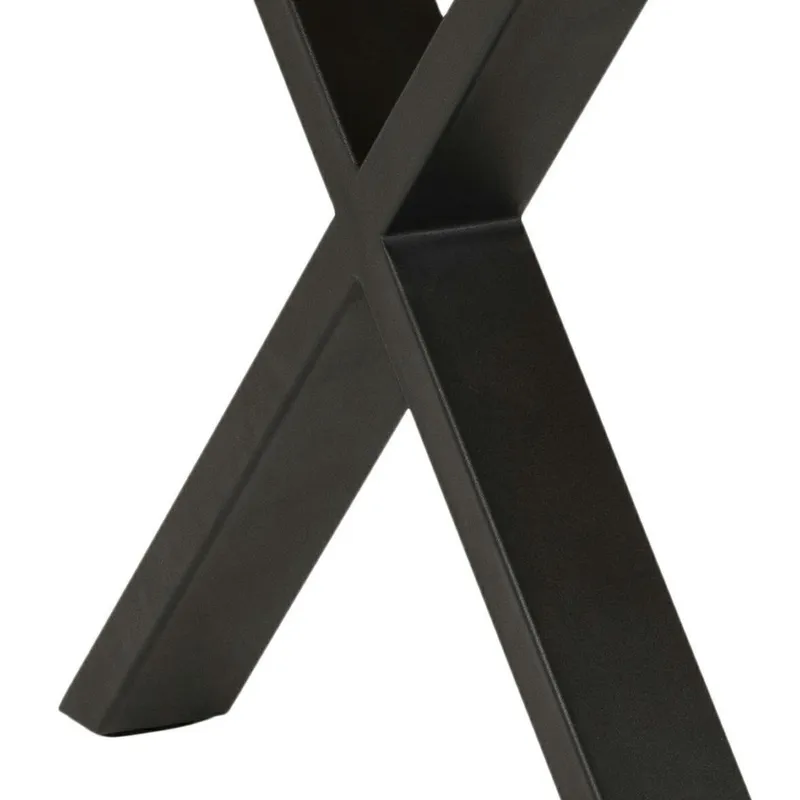 Stół MEBLIVA Wales Cross 160x90 cm Drewno Nowoczesny - Naturalny