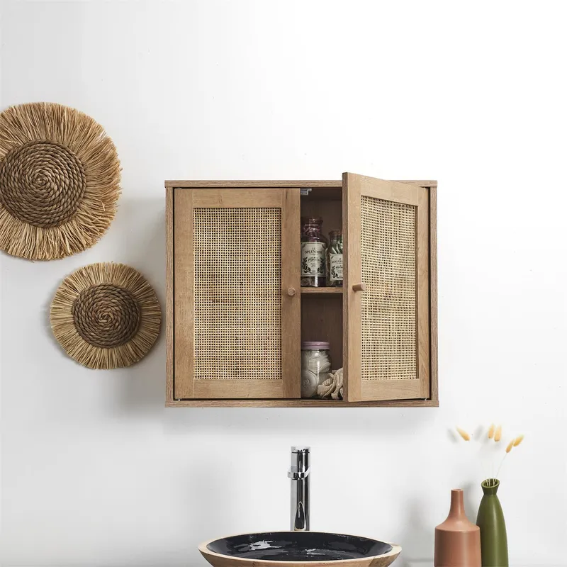 Szafka Wisząca MEBLIVA Bali MDF, 60x50 cm, Naturalna