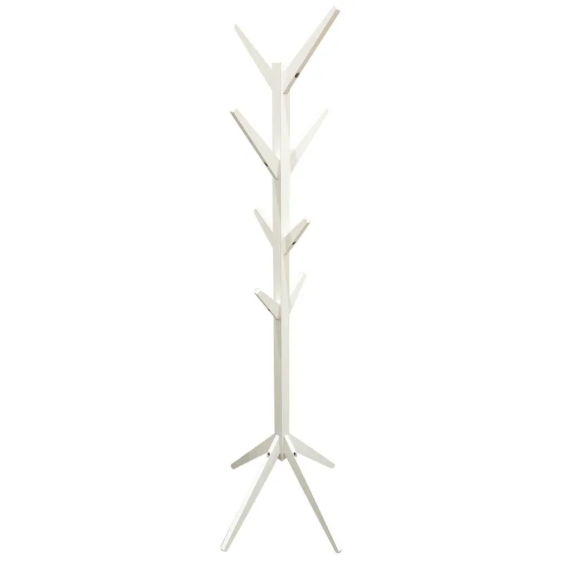 Wieszak Stojący MEBLIVA Tree, Drewno MDF, Nowoczesny - Biały