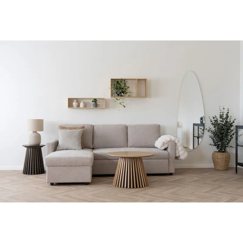 Półka Ścienna MEBLIVA Ember 70cm Bambusowa - Naturalny