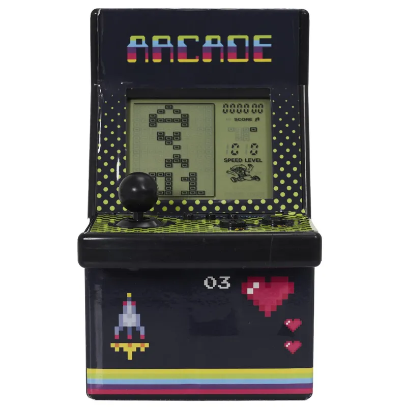 Mini Automat Arcade MEBLIVA 26 Gier - Tworzywo ABS, Czarny