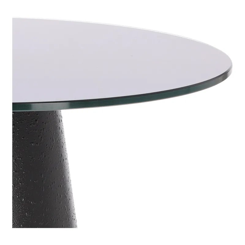 Stolik Kawowy MEBLIVA Soleilo Okrągły 60 cm Nowoczesny - Czarny