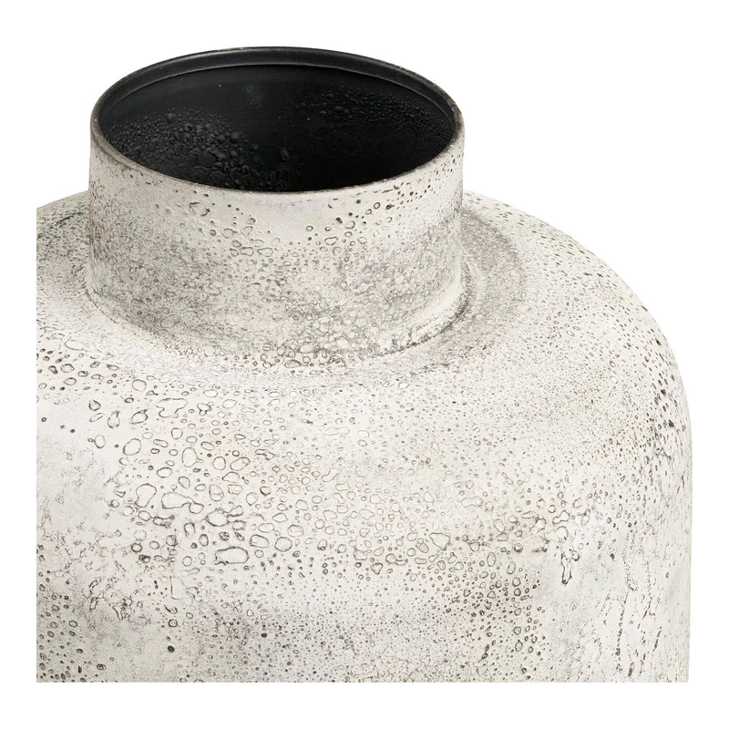 Wazon MEBLIVA Hou Metal 60,5 cm, Wysoki Dekoracyjny - Antyczny Beż