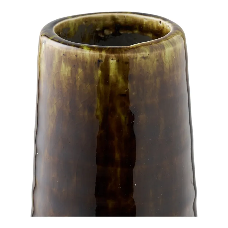 Wazon Ceramiczny MEBLIVA Cali, 39 cm, Nowoczesny - Brązowy