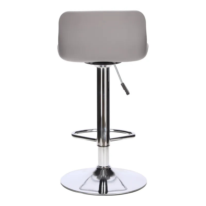 Stołek Barowy MEBLIVA Inge Skandynawski, Regulacja 60-81 cm - Szary