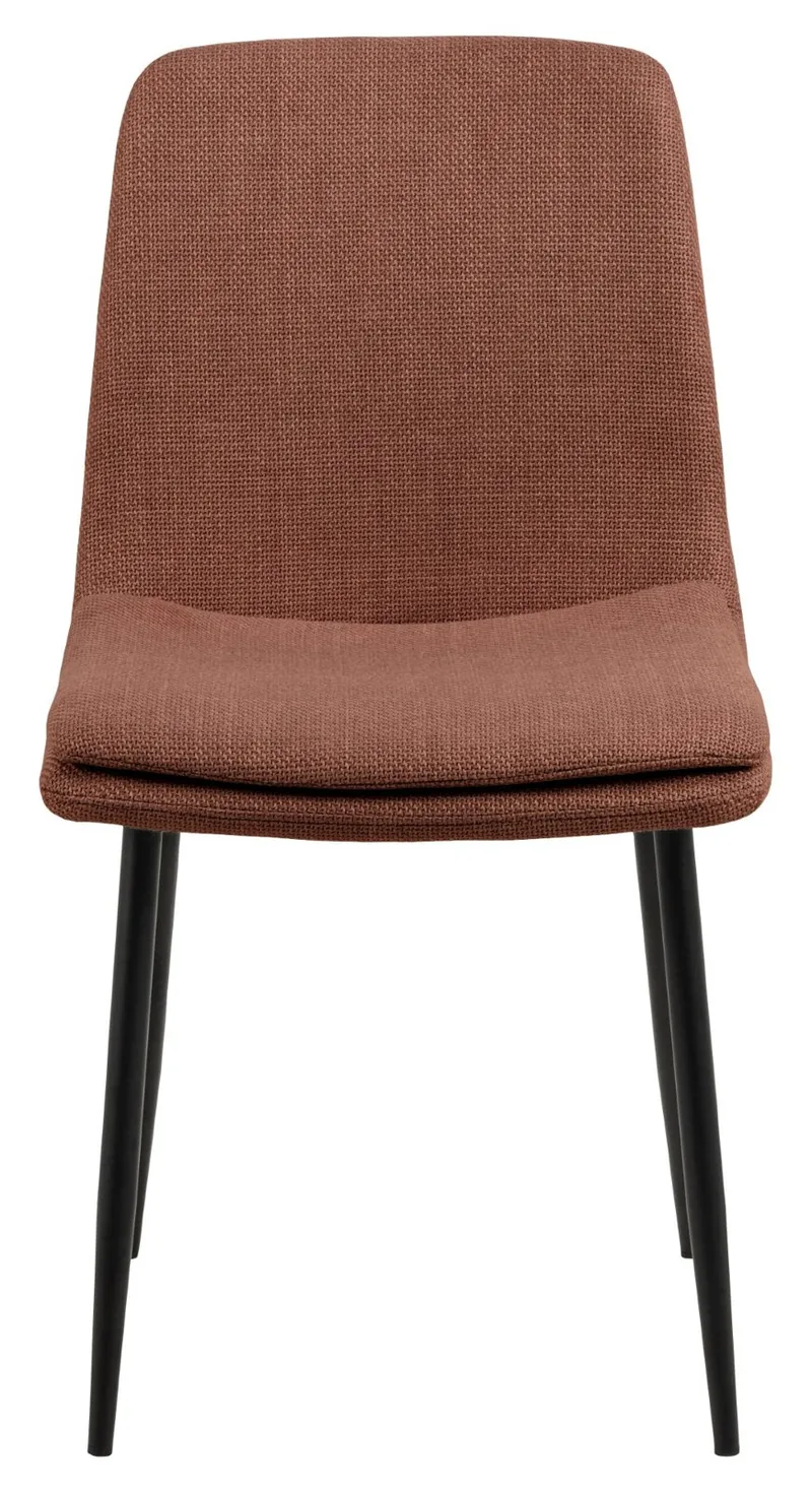 Krzesło MEBLIVA Becca Tapicerowane, Tkanina Boucle - Terracotta