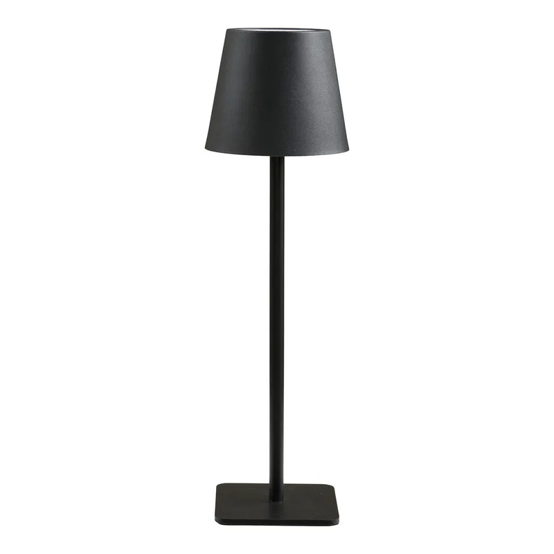 Lampa Stołowa MEBLIVA Bradford Akumulatorowa, Metalowa - Czarna