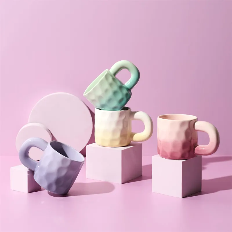 Kubek Ceramiczny MEBLIVA Chubby, Szkliwiony, 330ml - Żółty
