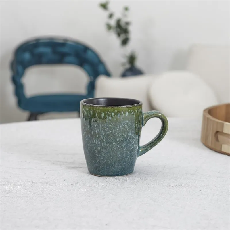 Kubek Ceramiczny MEBLIVA Elia 300 ml, Nowoczesny Design - Zielony