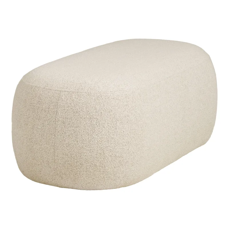 Ławka MEBLIVA Blossomville Bouclé 100 cm - Piaskowa