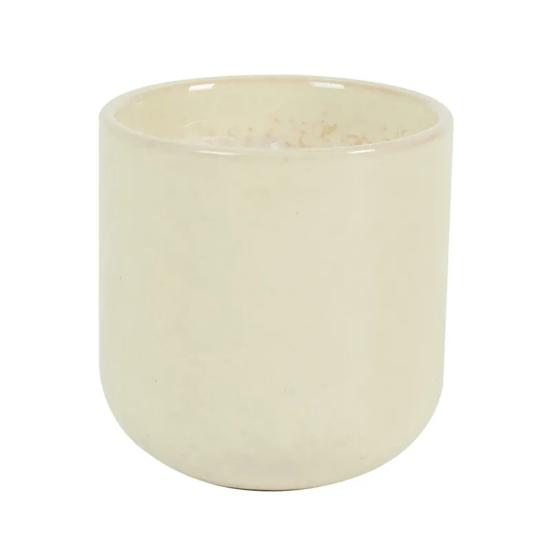 Świeca Glaze S MEBLIVA W Ceramice - Nowoczesny Design - Biała
