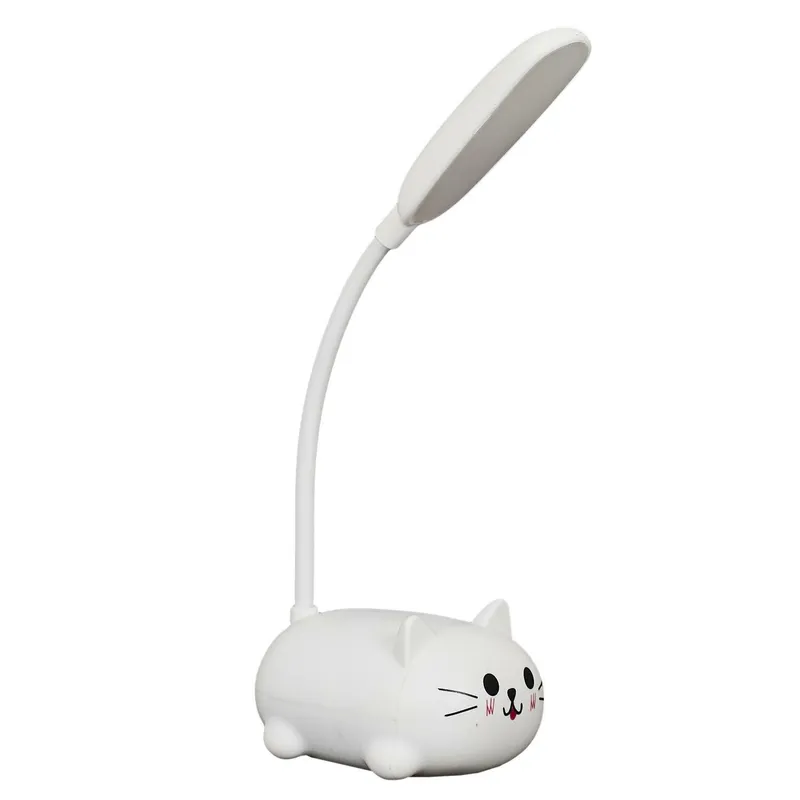 Lampka Stołowa LED MEBLIVA Kitty, Nowoczesna, Akumulatorowa - Biała