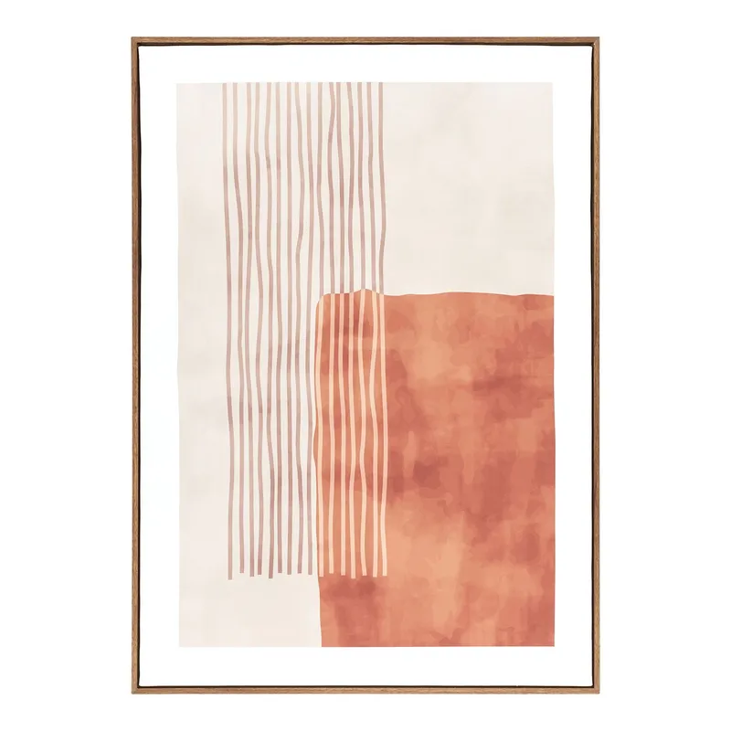 Obraz Na Płótnie MEBLIVA Mina 50x70 cm - Beżowo-Brązowy