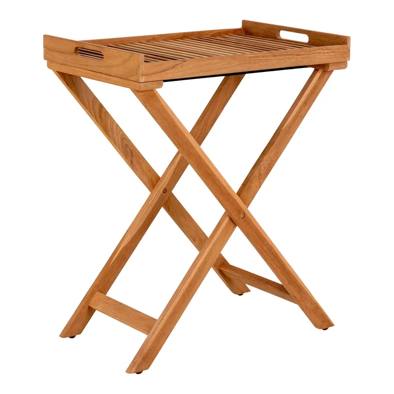 Stolik Kawowy MEBLIVA Ronda Drewniany 60x40cm - Naturalny