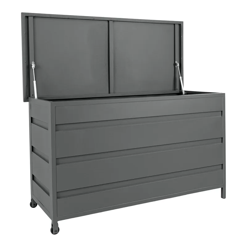 Skrzynia Ogrodowa GARDIVA Cassis 450l, Aluminium - Szara
