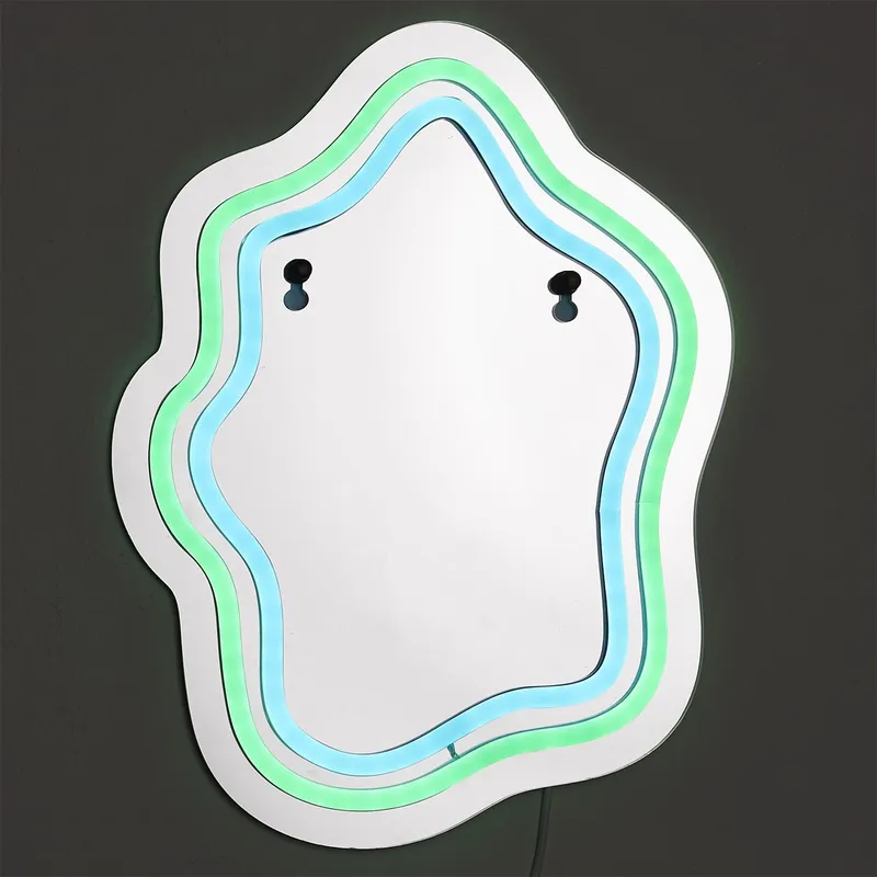 Lustro LED MEBLIVA Z Neonowym Oświetleniem - Lustrzany