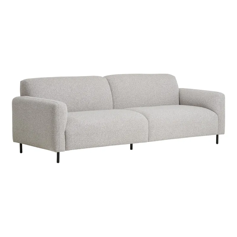 Sofa MEBLIVA Salvador Bouclé Skandynawska 228 cm - Beżowa