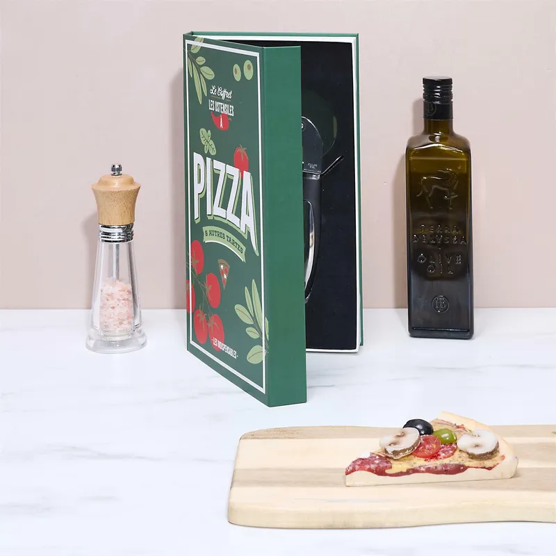 Zestaw Do Serwowania Pizzy MEBLIVA Le Coffret Stal Nierdzewna - Zielony