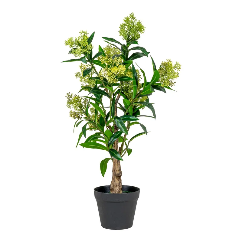 Sztuczne Drzewo MEBLIVA Skimmia 75cm, Polietylen - Zielony