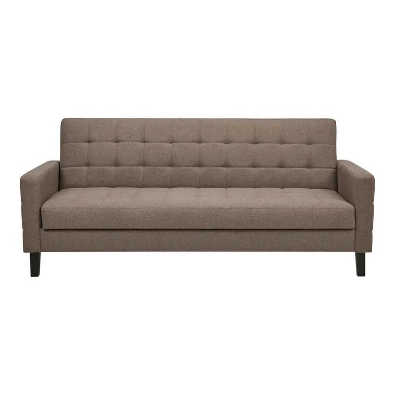 Sofa Rozkładana MEBLIVA Milton, Poliester Aksamitny, 204 cm - Szary