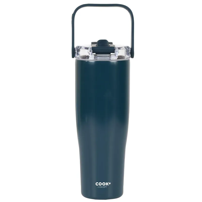 Kubek Termiczny MEBLIVA New York 900ml Metal - Niebieski
