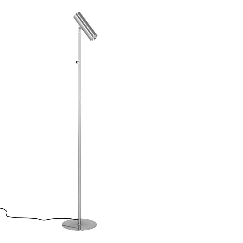Lampa Podłogowa MEBLIVA Paris, Metal Nowoczesny - Srebrny