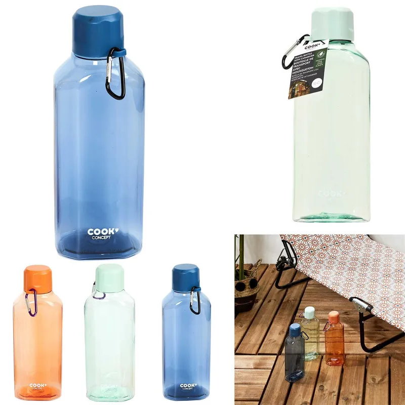 Butelka Do Wody MEBLIVA 700ml Z Karabińczykiem - Pomarańczowa