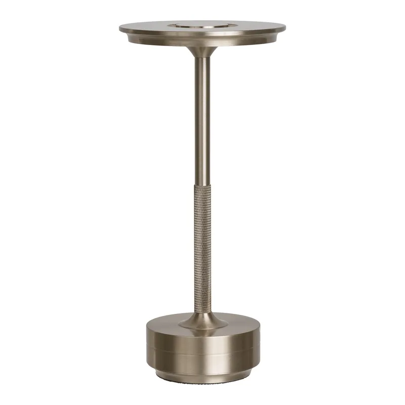 Lampka Stołowa MEBLIVA Lyneham, Metal LED, Nowoczesna - Srebrna