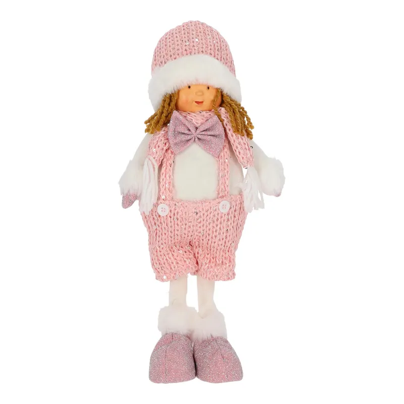 Figurka MEBLIVA Chłopczyk 38cm Tkanina - Różowy