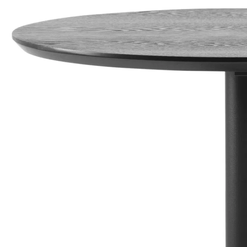 Stół Barowy MEBLIVA Ibiza Okrągły 60 cm MDF Metal - Czarny