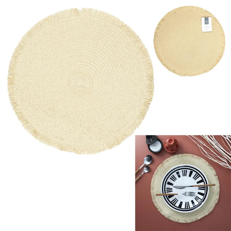 Podkładka Pod Talerz MEBLIVA 38cm Naturalna - Boho