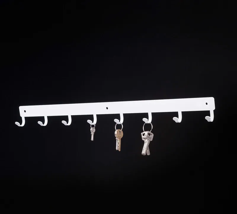 Listwa Hakowa MEBLIVA 60 cm Metalowa, Nowoczesna - Biała