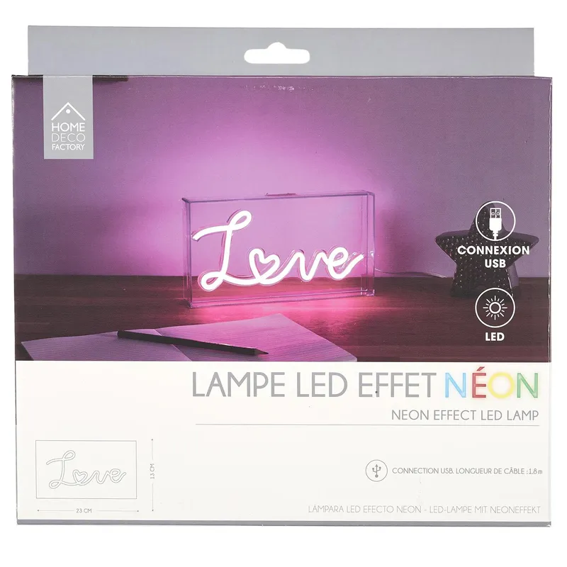 Lampa Stołowa LED MEBLIVA Love Akrylowa, Nowoczesna - Biała