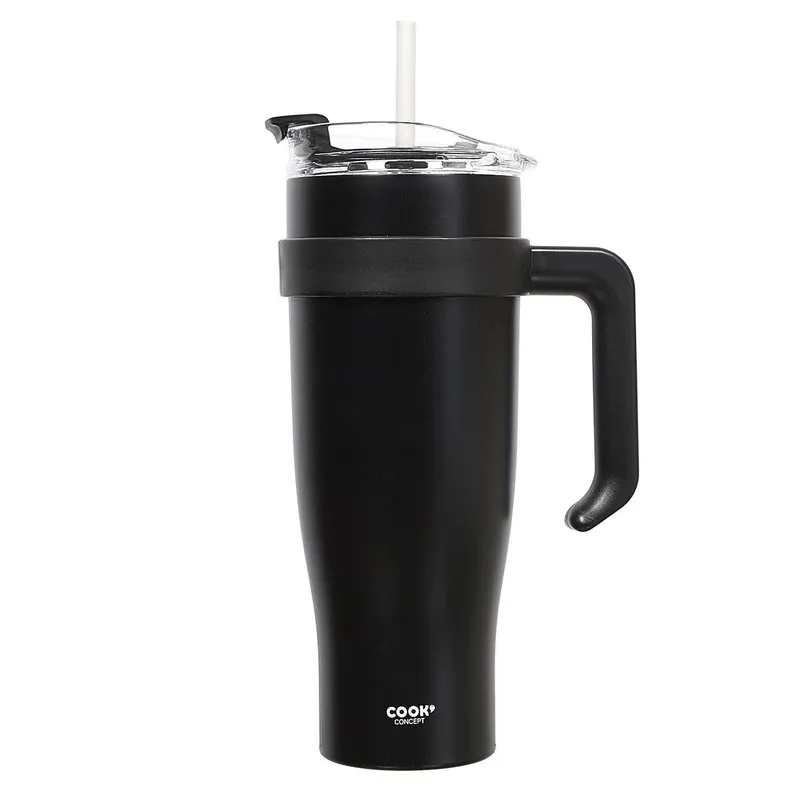 Kubek Termiczny MEBLIVA Miami Classic, Stal Nierdzewna 1200 ml - Czarny