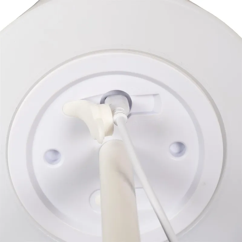 Lampa Stołowa MEBLIVA USB Biała - Nowoczesna, Ściemnialna - 40 cm
