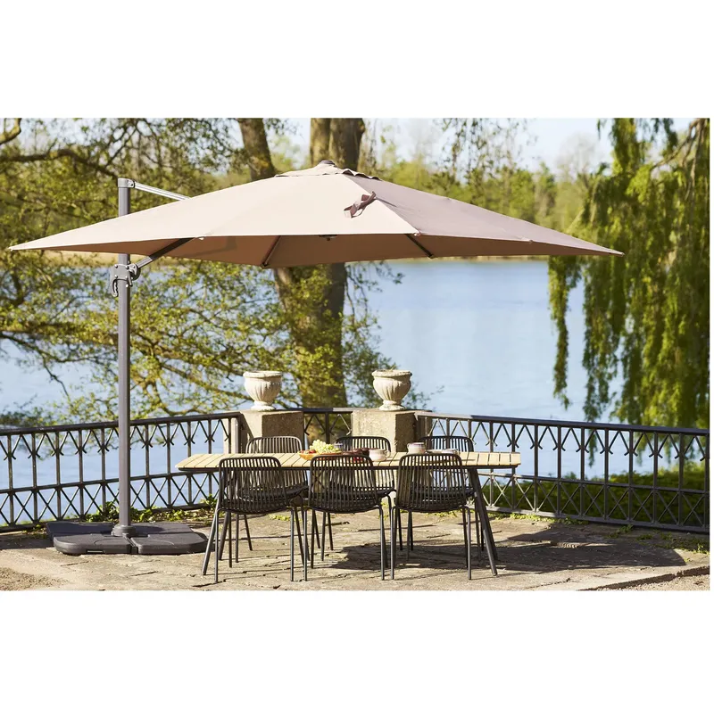 Parasol Ogrodowy GARDIVA Baza Aluminiowy 295x295 cm - Piaskowy