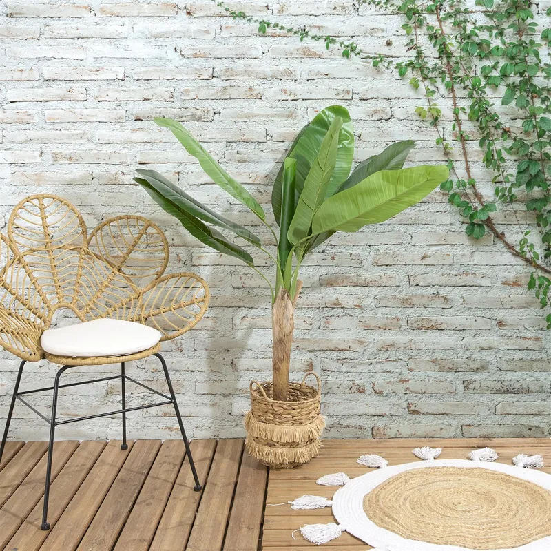 Sztuczna Roślina MEBLIVA Bananowiec 120 cm Do Salonu - Zielony