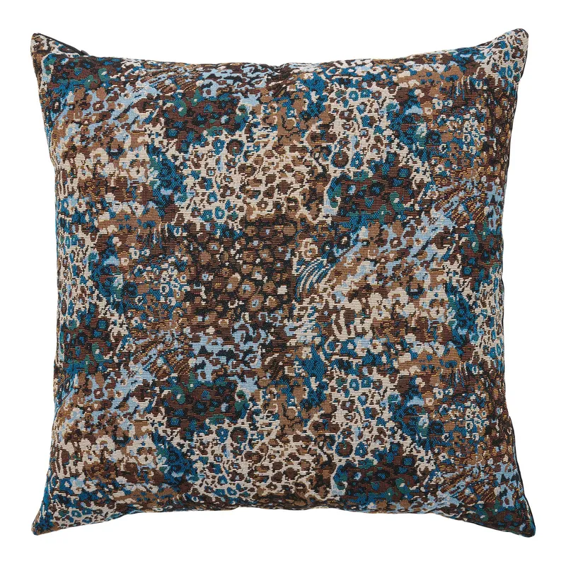 Poduszka MEBLIVA Blossom Poliester 45x45 cm - Niebieski
