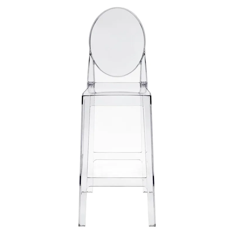 Stołek Barowy MEBLIVA Viki Transparentny, Polipropylen - 75 cm