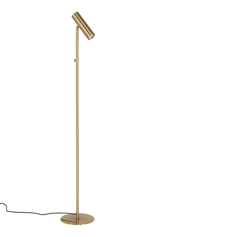 Lampa Podłogowa MEBLIVA Paris, Metal, Nowoczesna - Złota