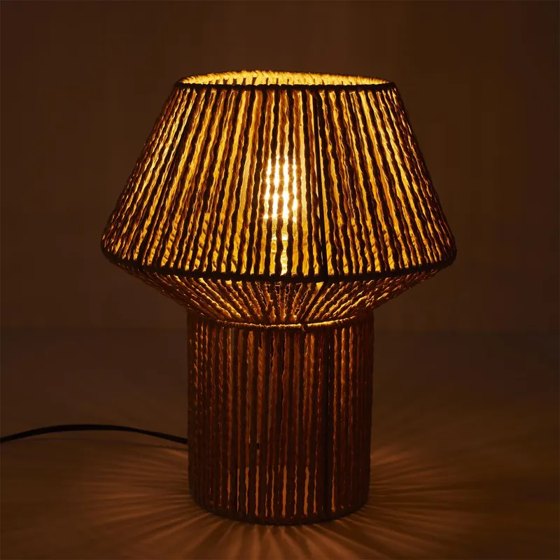 Lampa Stołowa MEBLIVA Shade Boho, Sznurek, Skandynawska - Naturalny