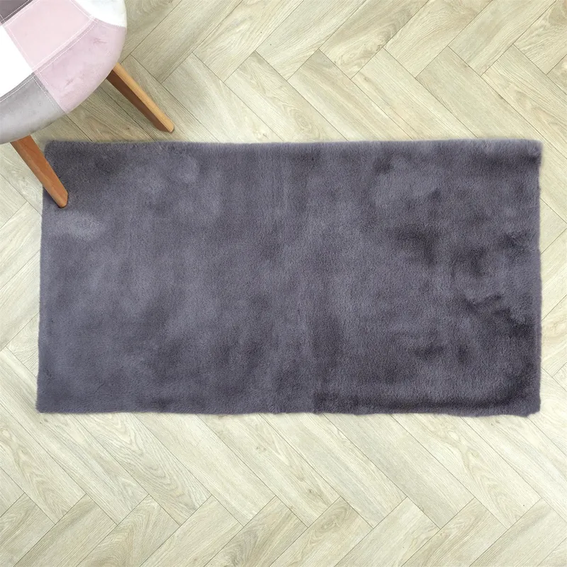 Dywan MEBLIVA Cocoonin Tkanina Nowoczesny 110x60 cm - Szary