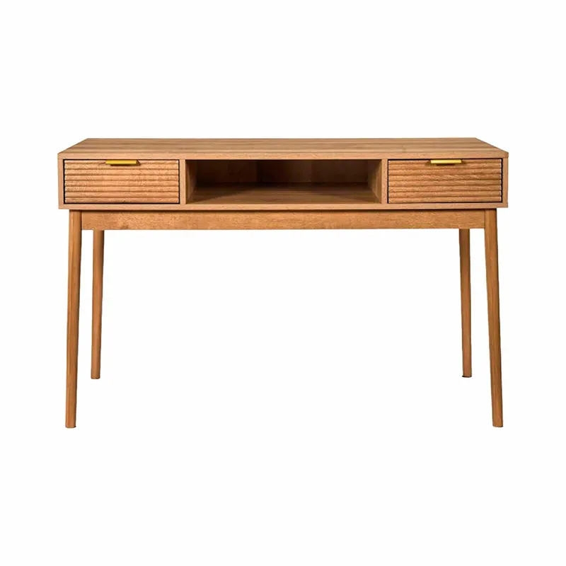 Biurko MEBLIVA Tiphaine 120 cm, MDF Japandi - Naturalny