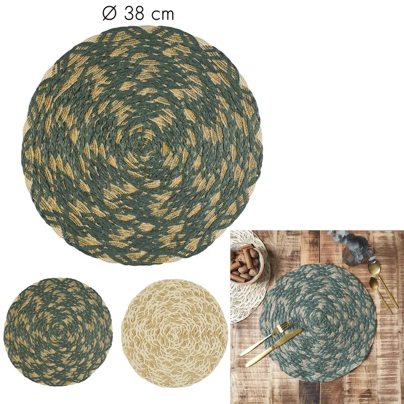 Podkładka Pod Talerz MEBLIVA Jute 38cm Poliester - Beżowy