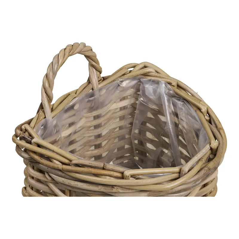 Kosz Dekoracyjny MEBLIVA Keli Rattan, Styl Boho - Naturalny